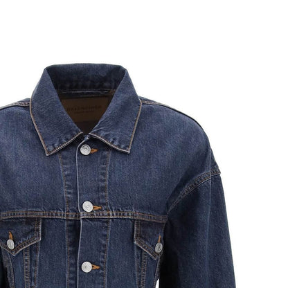 Balenciaga Blue Cotton Denim Jacket