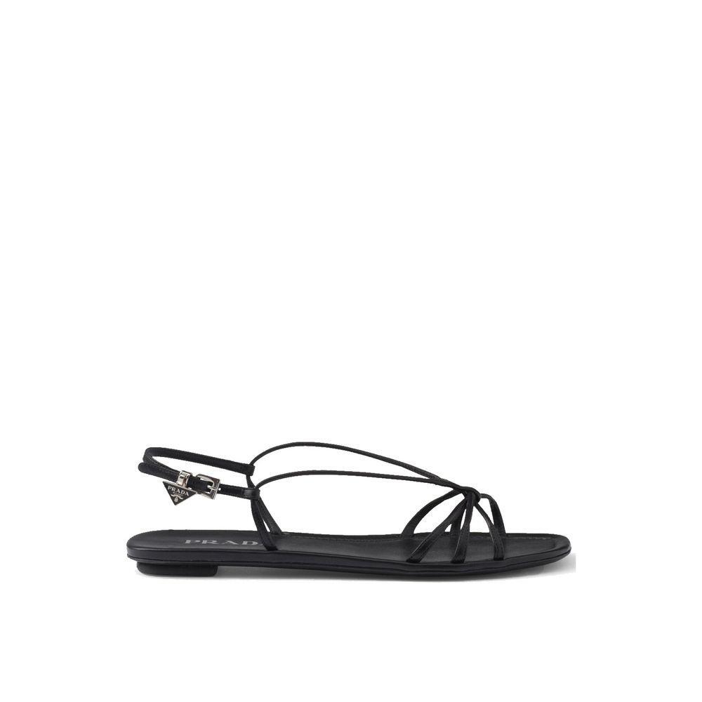 Prada Leather Flat Sandals PR-8805204852948-EU35/US5