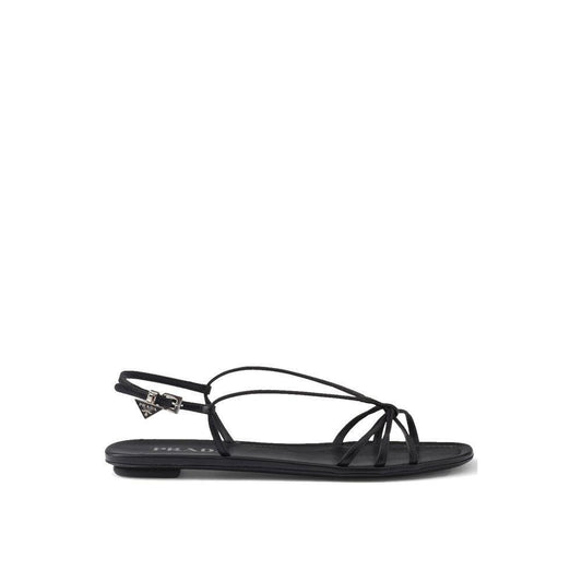Prada Leather Flat Sandals PR-8805204852948-EU35/US5
