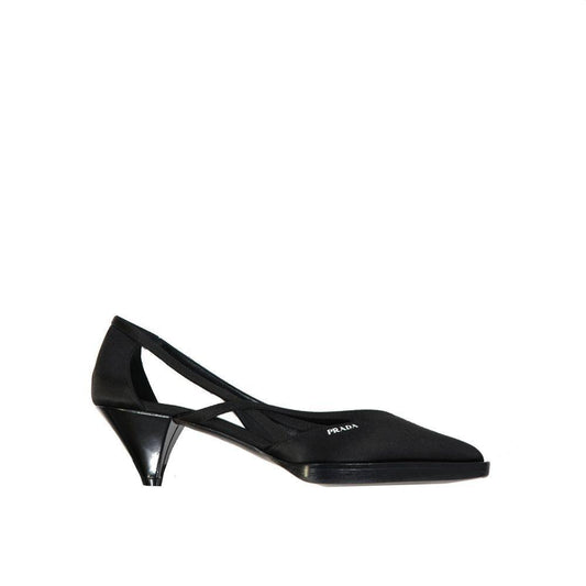Prada 55mm Cut-Out Satin Pumps PR-8807757480148-EU35/US5