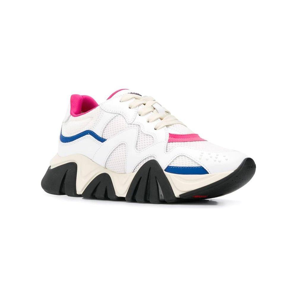 Versace White Leather Chunky Sneakers