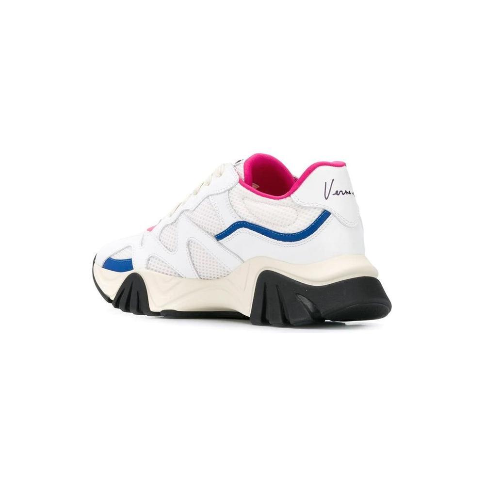 Versace White Leather Chunky Sneakers