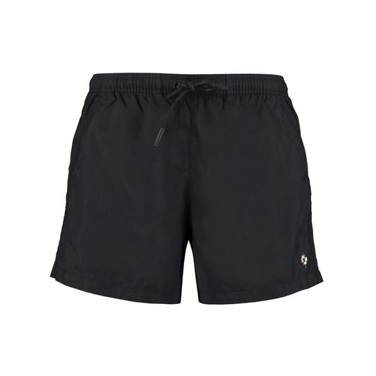 Marcelo Burlon Black Polyamide Short And Mini Shorts