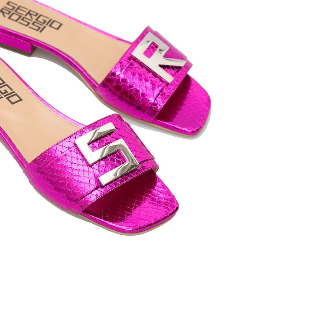 Sergio Rossi Multicolor Calfskin Sandals