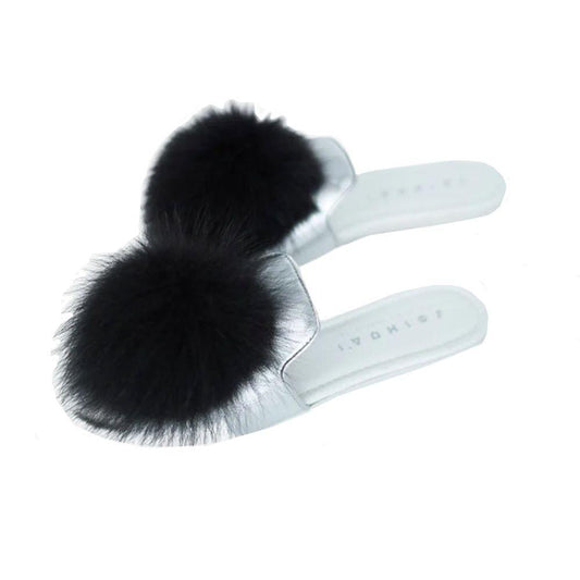 JOSHUA SANDERS Leather And Fur Mules JO-8736443498708-EU36/US6