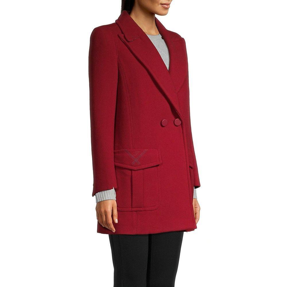 Fendi Fur Collar Wool Coat FE-8736388841684-42