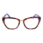 Marciano by Guess Brown Women Glasses Frame, acetate full-rim butterfly style with demo lenses, size 52-17-140, brown color.