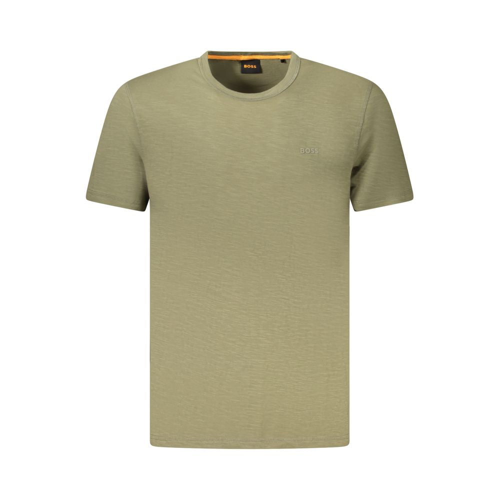 Hugo Boss Green Cotton Men T-Shirt BO-39206-M