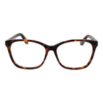 Guess Brown Women Glasses Frame, acetate full-rim style, rectangle shape, 56-15-140 size, demo lenses, with branded case.