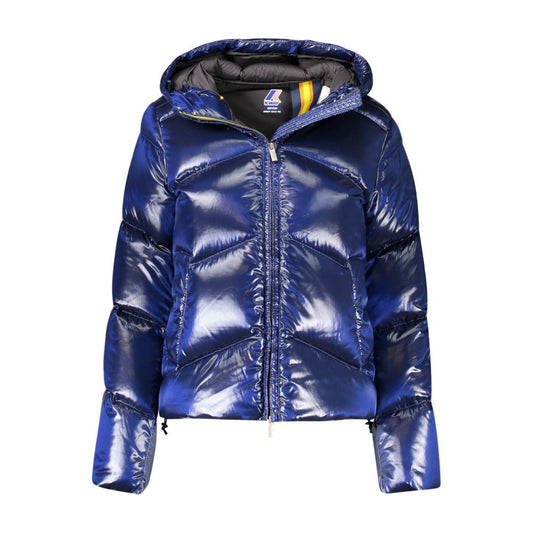 K-WAY Blue Polyamide Jackets & Coat KW-34415-M