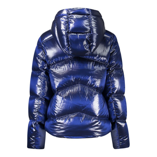 K-WAY Blue Polyamide Jackets & Coat KW-34415-M