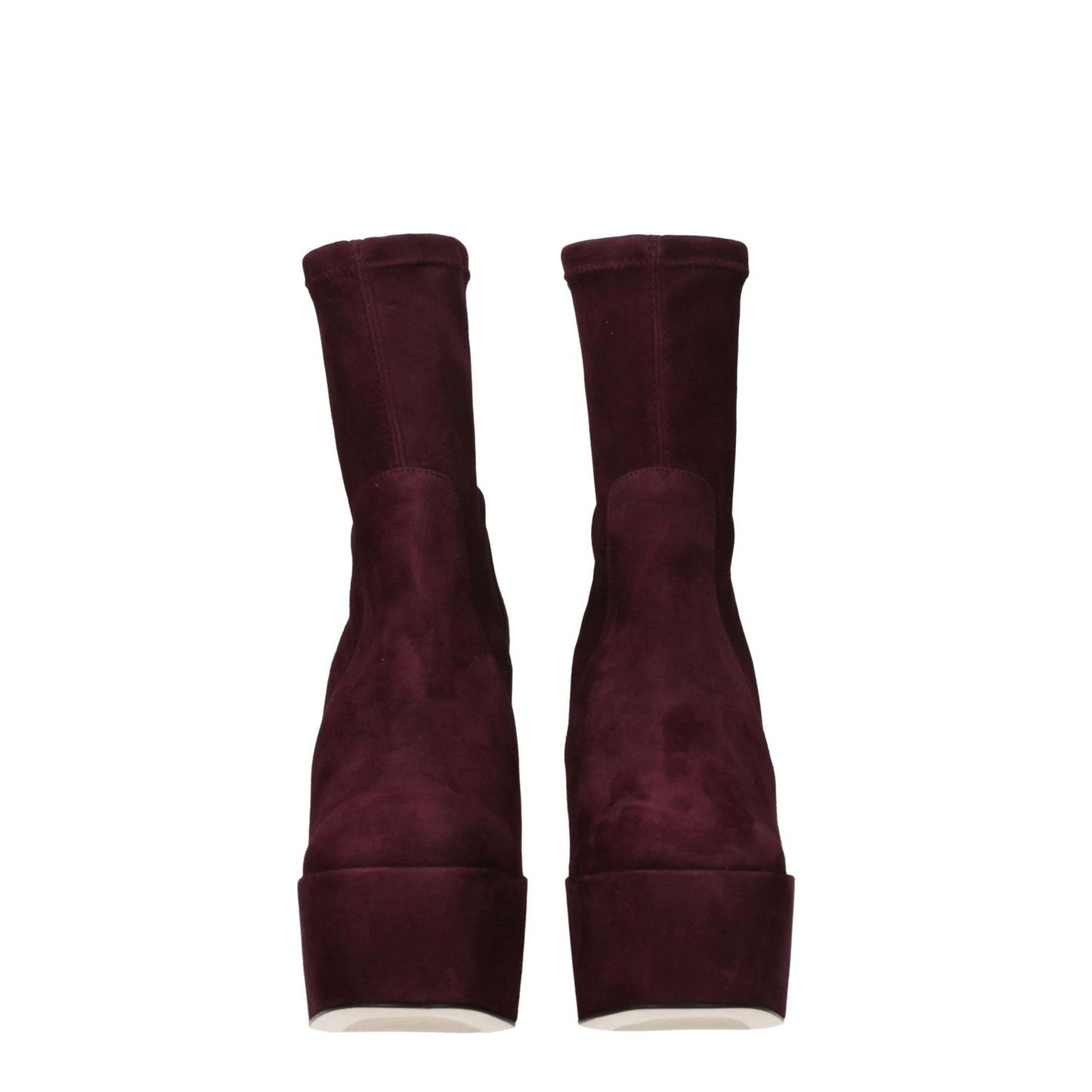Stuart Weitzman Purple Leather Ankle Boots