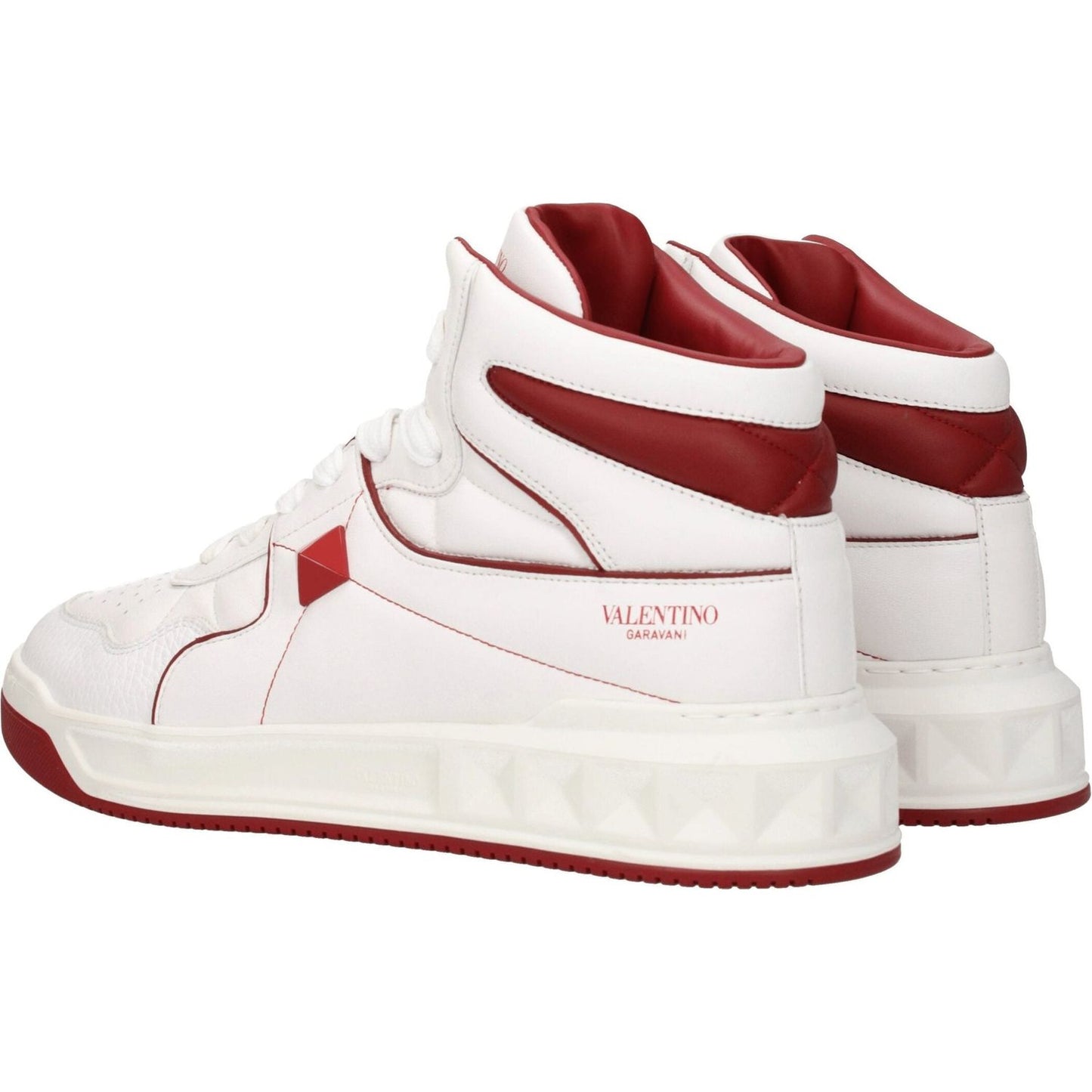 Valentino Garavani White Leather High Tops VA-8547274162441-EU40/US7