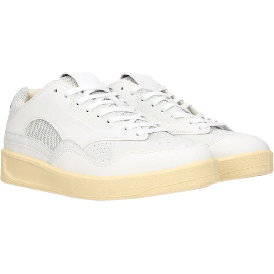 Jil Sander White Leather Low Tops JI-8547288383753-EU41/US8