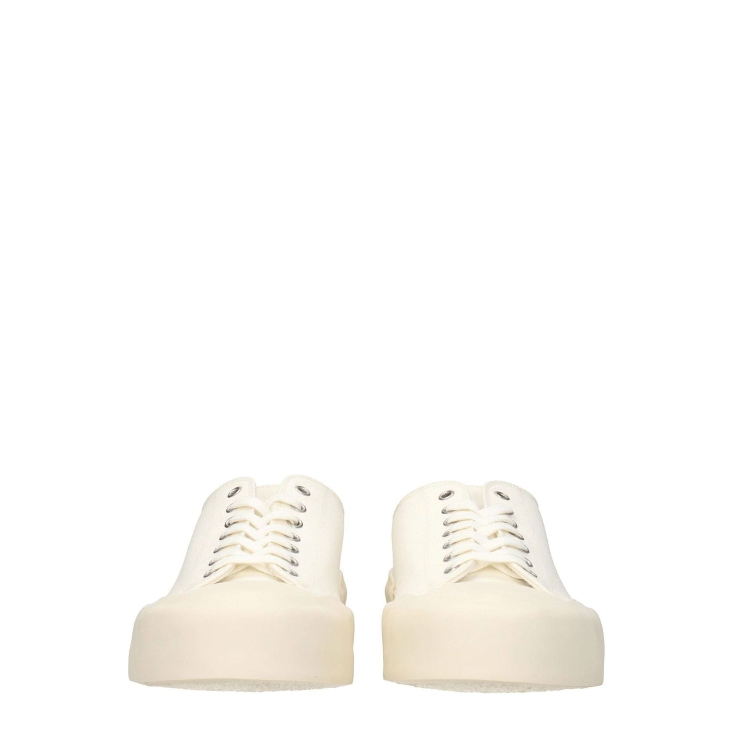 Jil Sander Beige Fabric Low Top Sneakers