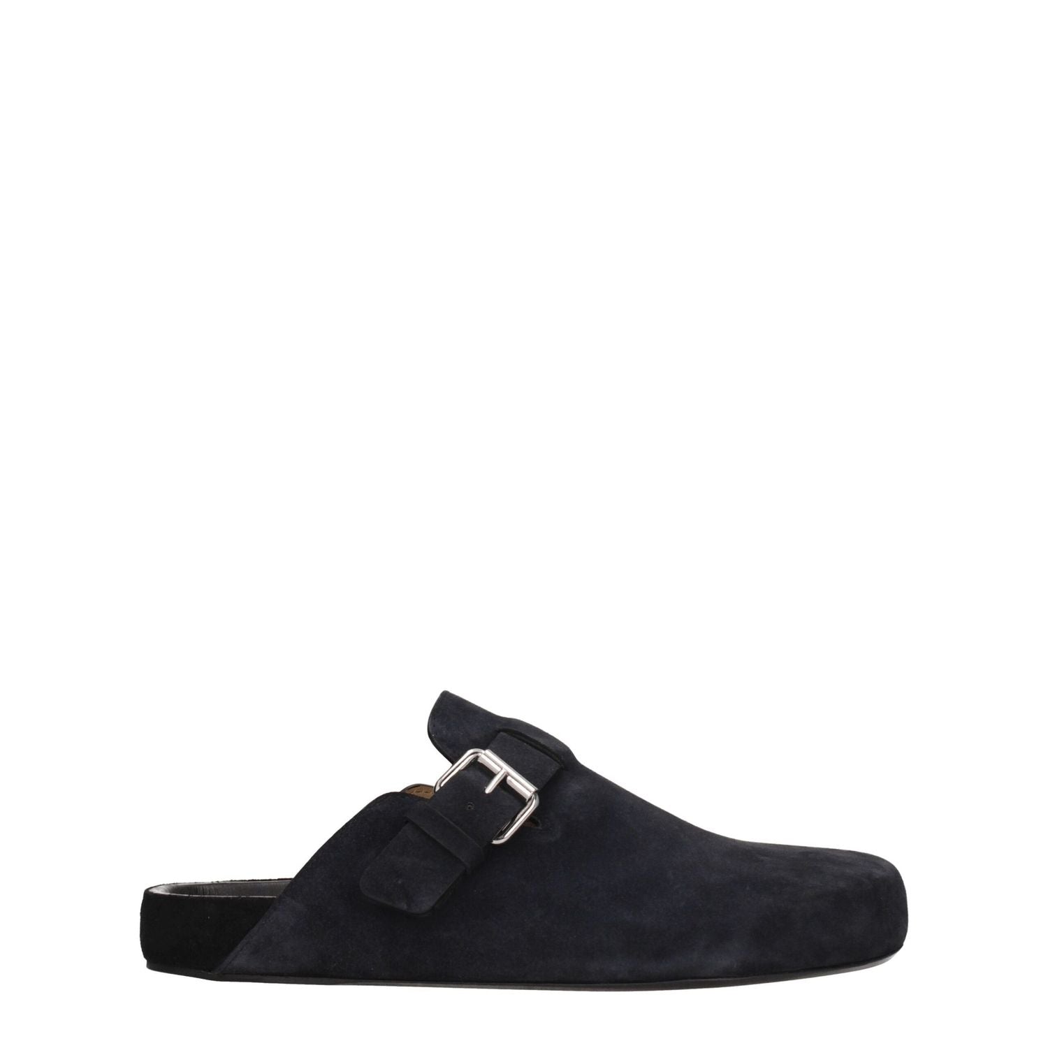 Isabel Marant Black Leather Slippers