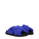 Marni Purple Fabric Slippers Sandals MA-8547346120969-EU36/US6