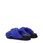 Marni Purple Fabric Slippers Sandals MA-8547346120969-EU36/US6