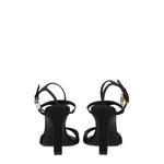Givenchy Black Satin Stiletto Heels Sandals