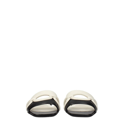 Valentino Garavani Black Leather Slippers