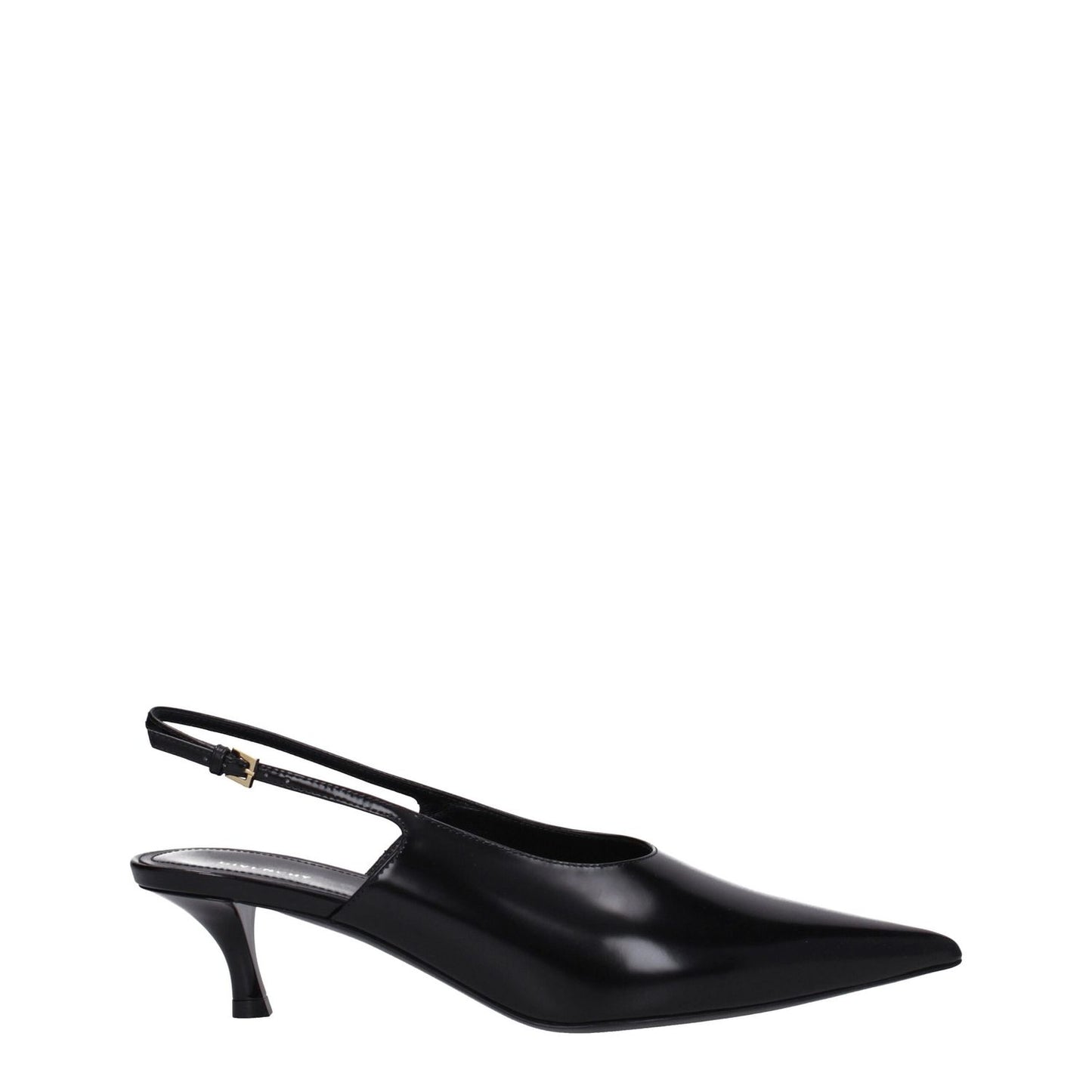 Givenchy Black Leather Mid Heel Pumps
