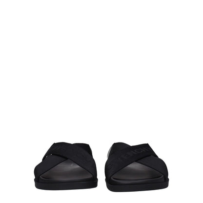 Givenchy Black Fabric Slippers