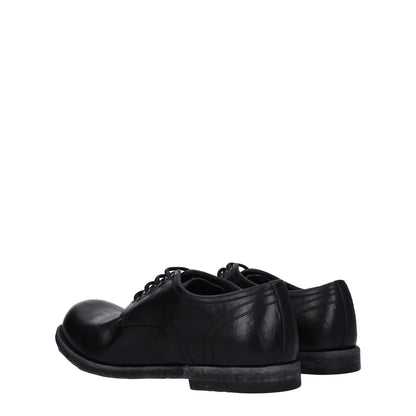 Dolce & Gabbana Black Leather Oxfords And Derbies