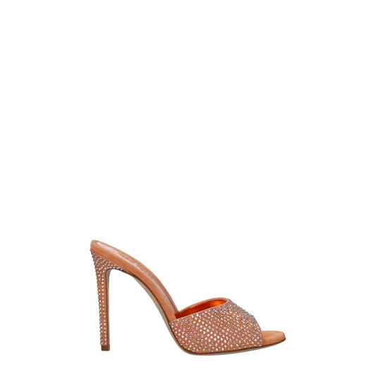Paris Texas Orange Leather Stiletto Heels Sandals PA-8547463004425-EU38/US8