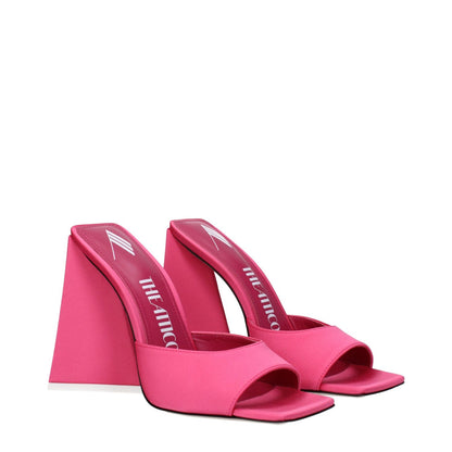 The Attico Pink Fabric Platform Sandals