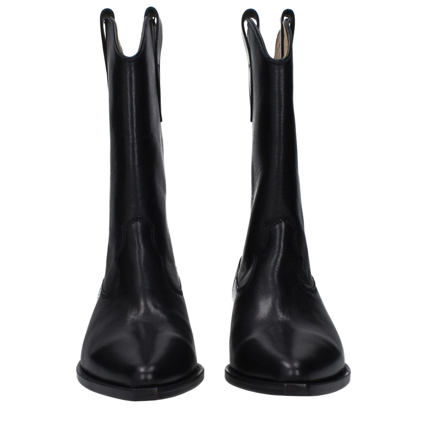 Isabel Marant Black Leather Ankle Boots