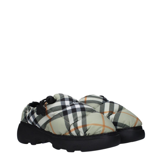Burberry Green Fabric Slip-On Loafers BU-9492789559561-EU36/US6