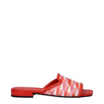 Jimmy Choo Orange Fabric Slippers Sandals JI-10020227252489-EU37/US7