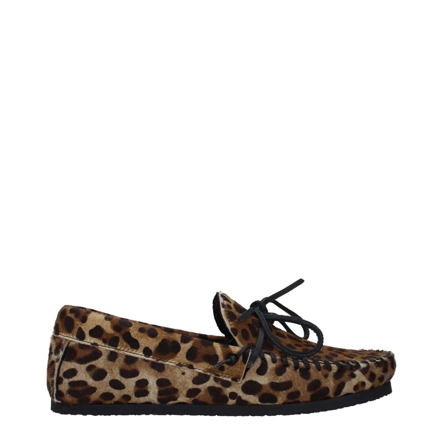 Isabel Marant Brown Horsehair Slip-On Loafers