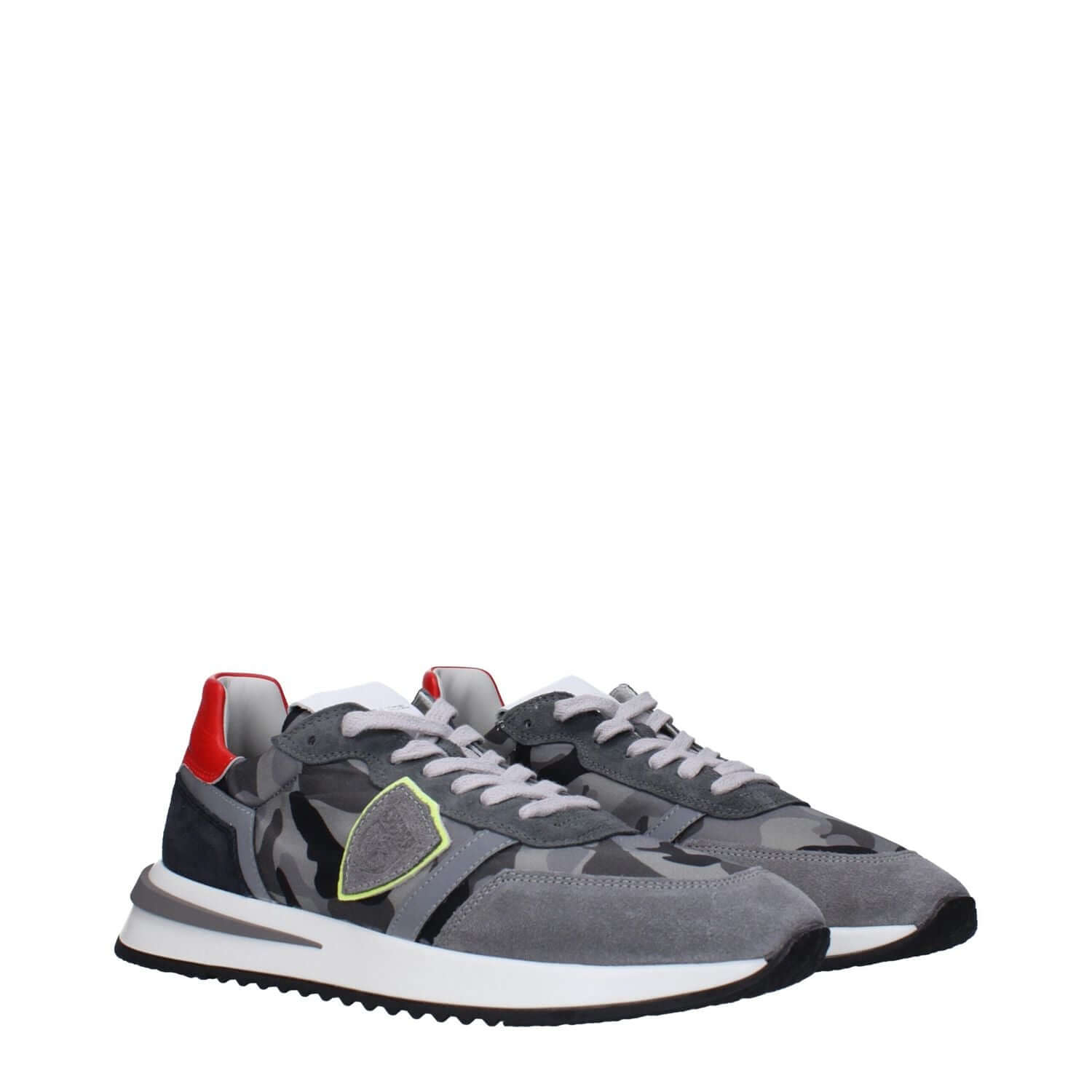 Philippe Model Gray Fabric Sneakers