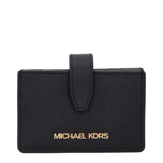 Michael Kors Black Leather Cardholders MI15138566471945BT