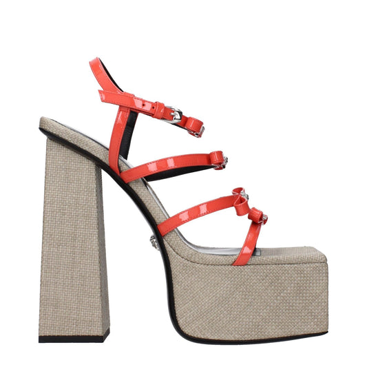 Versace Orange Leather Platforms VE-15144822210825-EU40.5/US10.5