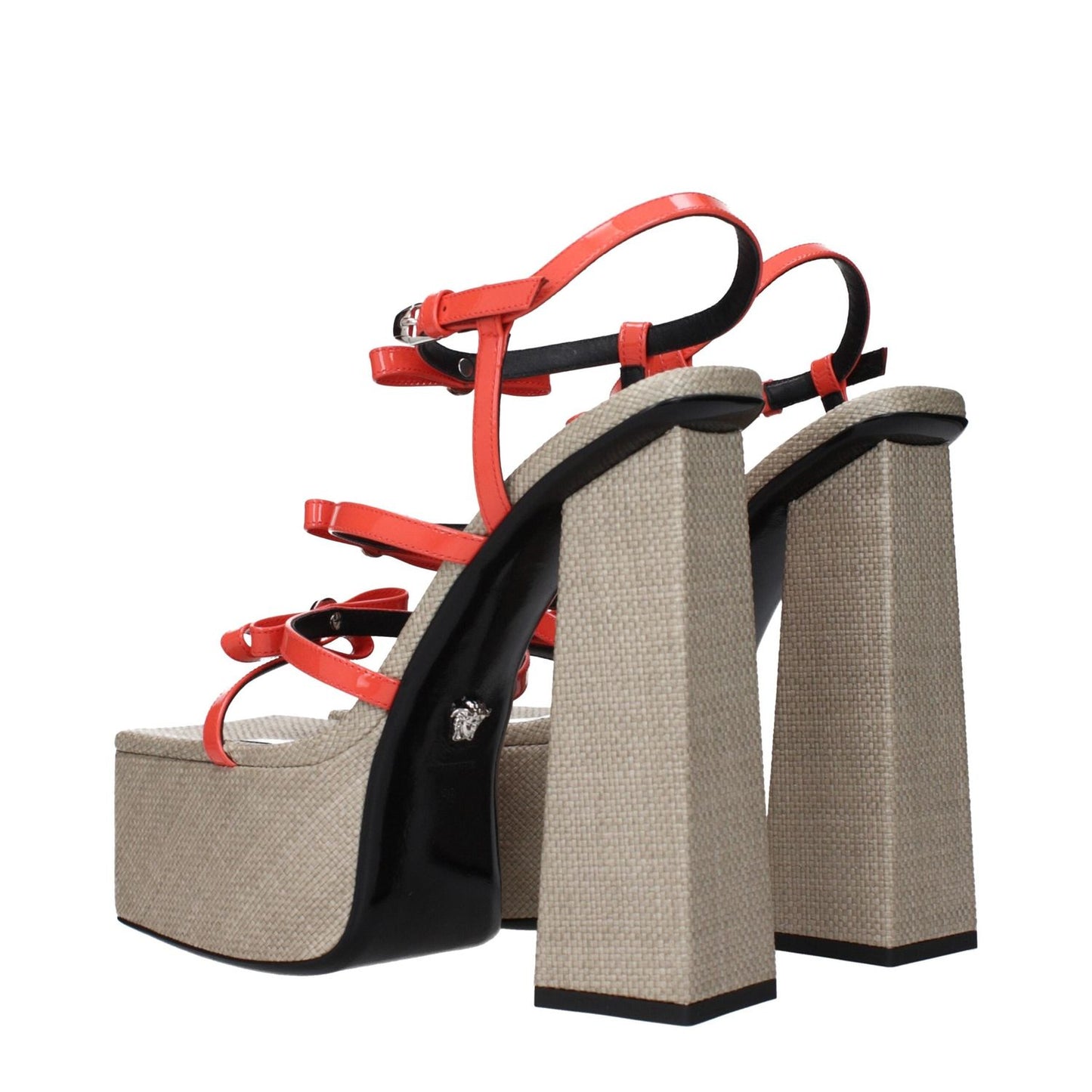 Versace Orange Leather Platforms VE-15144822210825-EU40.5/US10.5