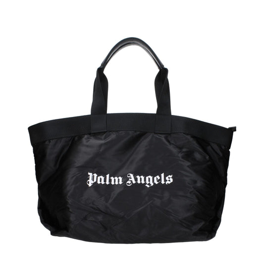 Palm Angels Black Fabric Shoulder Bags PA15186207047945BT