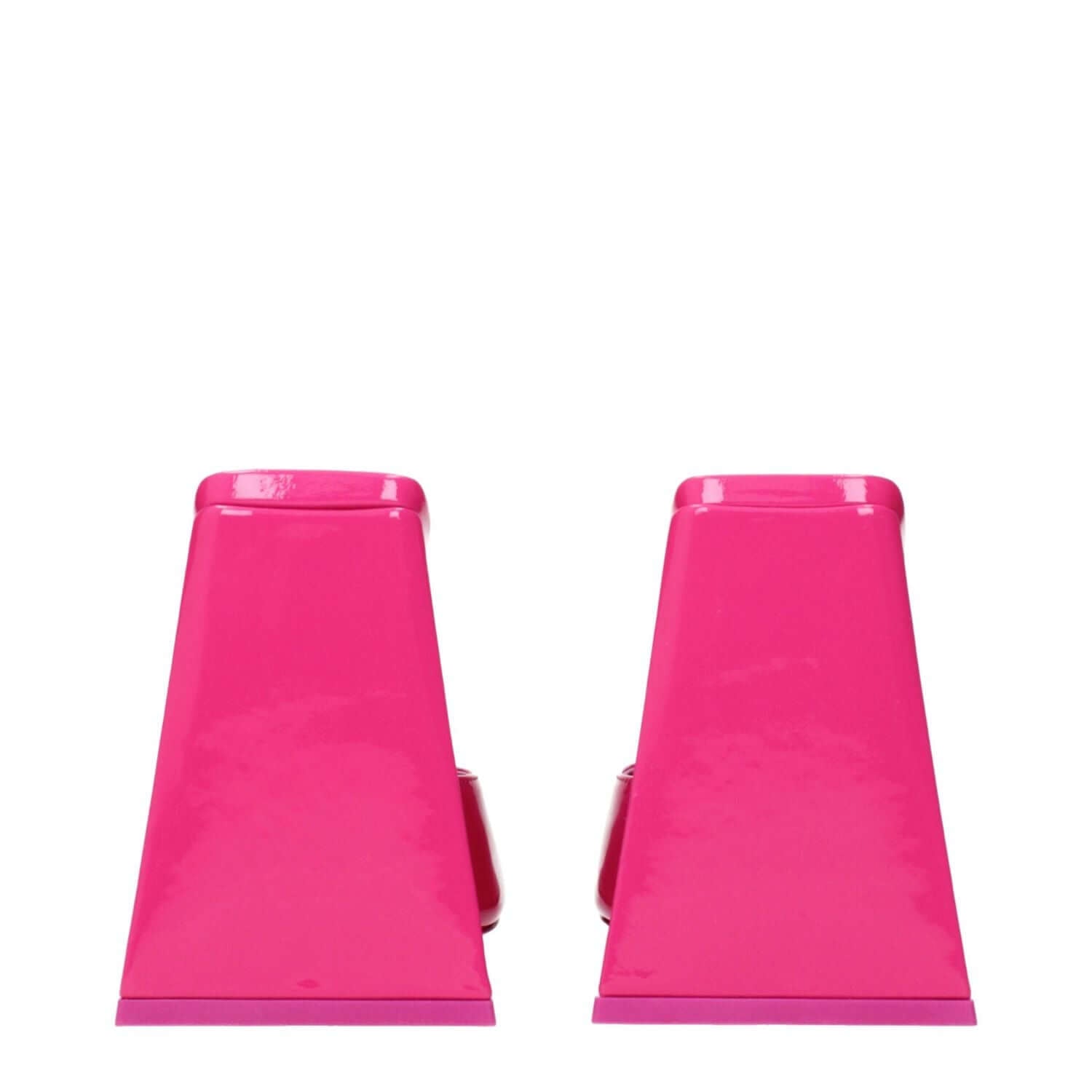 The Attico Pink Leather Platform Sandals