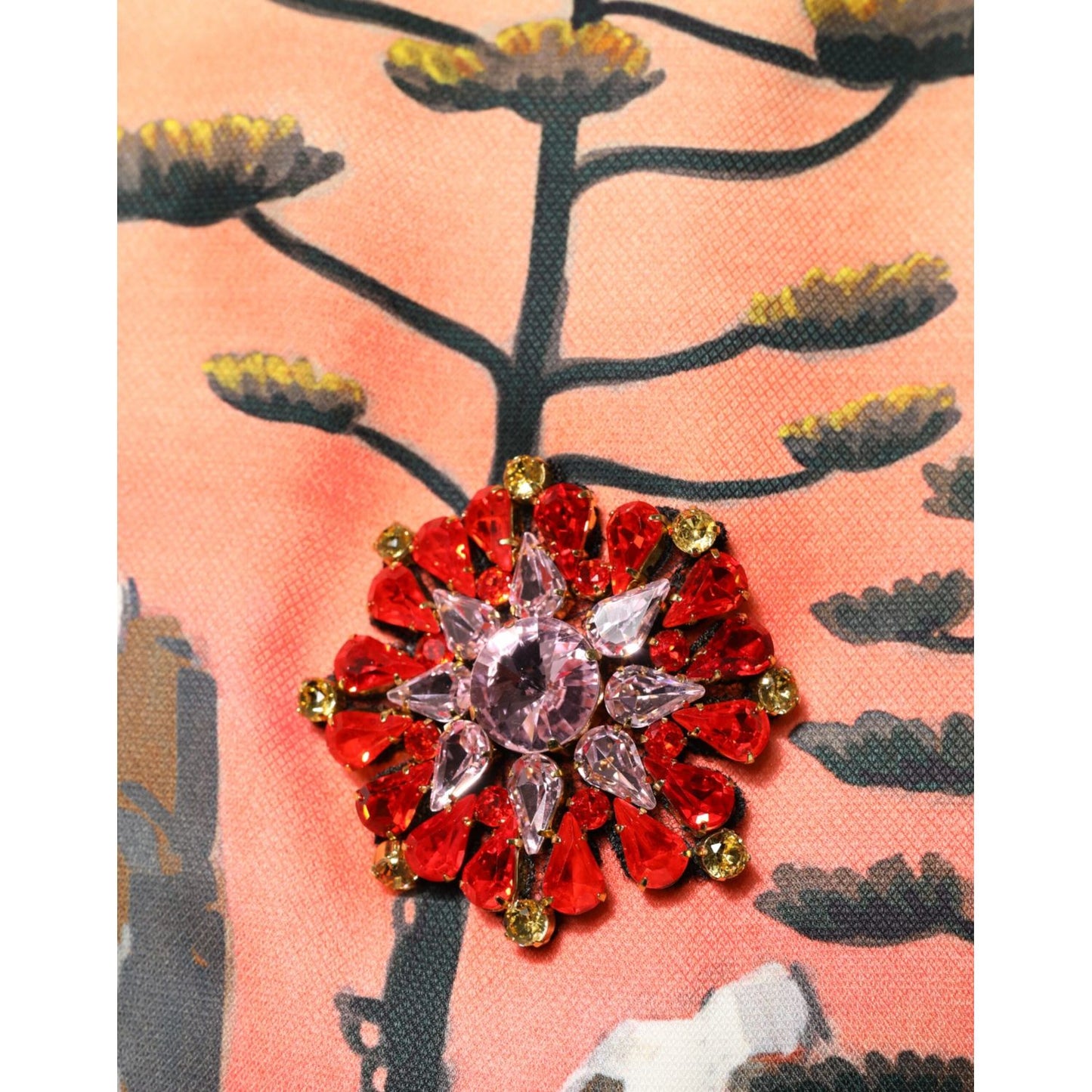 Dolce & Gabbana Multicolor Crystal Embellished A-line Mini Dress