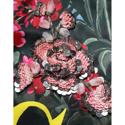 Dolce & Gabbana Multicolor Crystal Embellished A-line Mini Dress