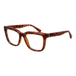 Guess Brown Unisex Glasses Frame in full-rim plastic with rectangle style, includes branded case, 52-19-145 size.
