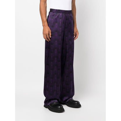 OZWALD BOATENG Trousers Purple Trousers