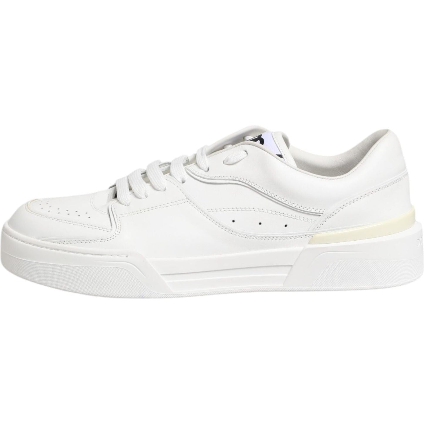 Dolce & Gabbana White Miami Leather Low Top Sneakers Shoes MV6121-40