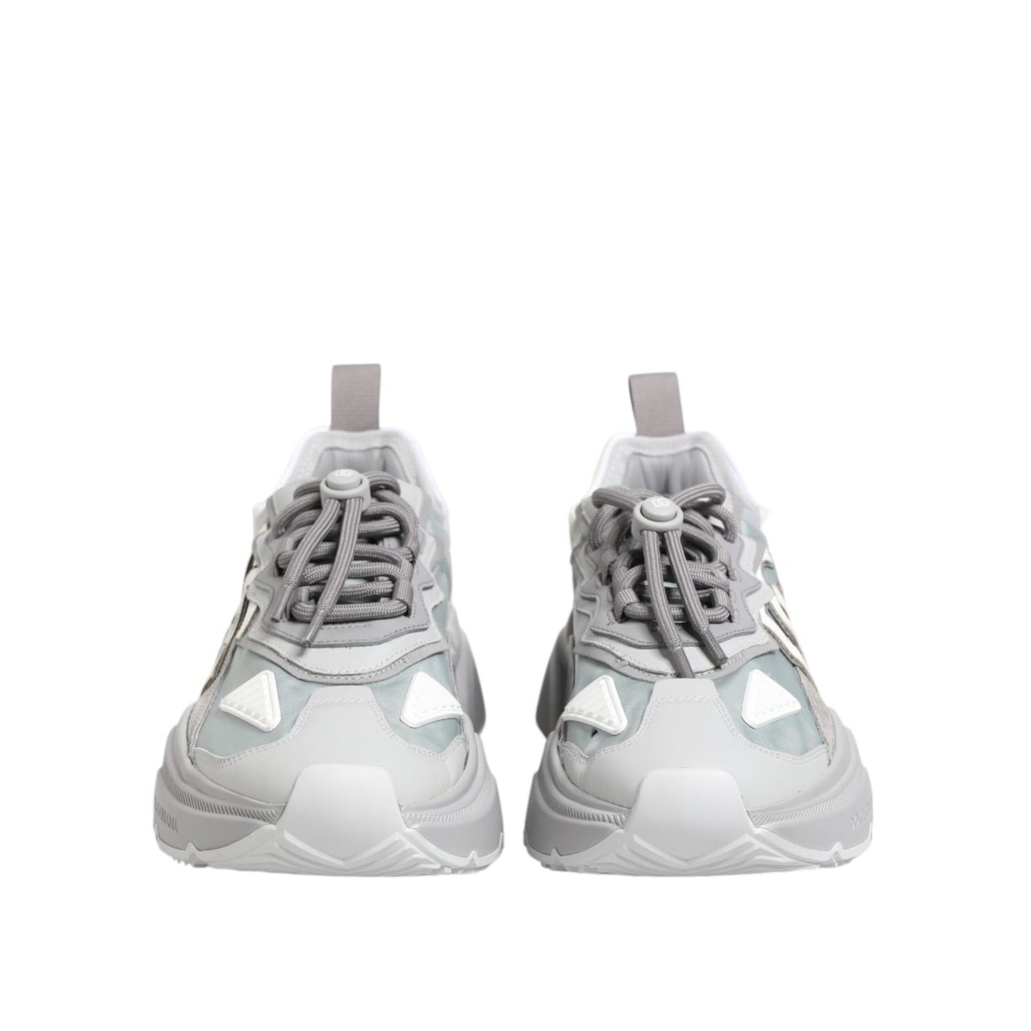 Dolce & Gabbana Gray Silver Daymaster Low Top Sneakers Shoes MV7779-43