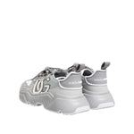 Dolce & Gabbana Gray Silver Daymaster Low Top Sneakers Shoes MV7779-43