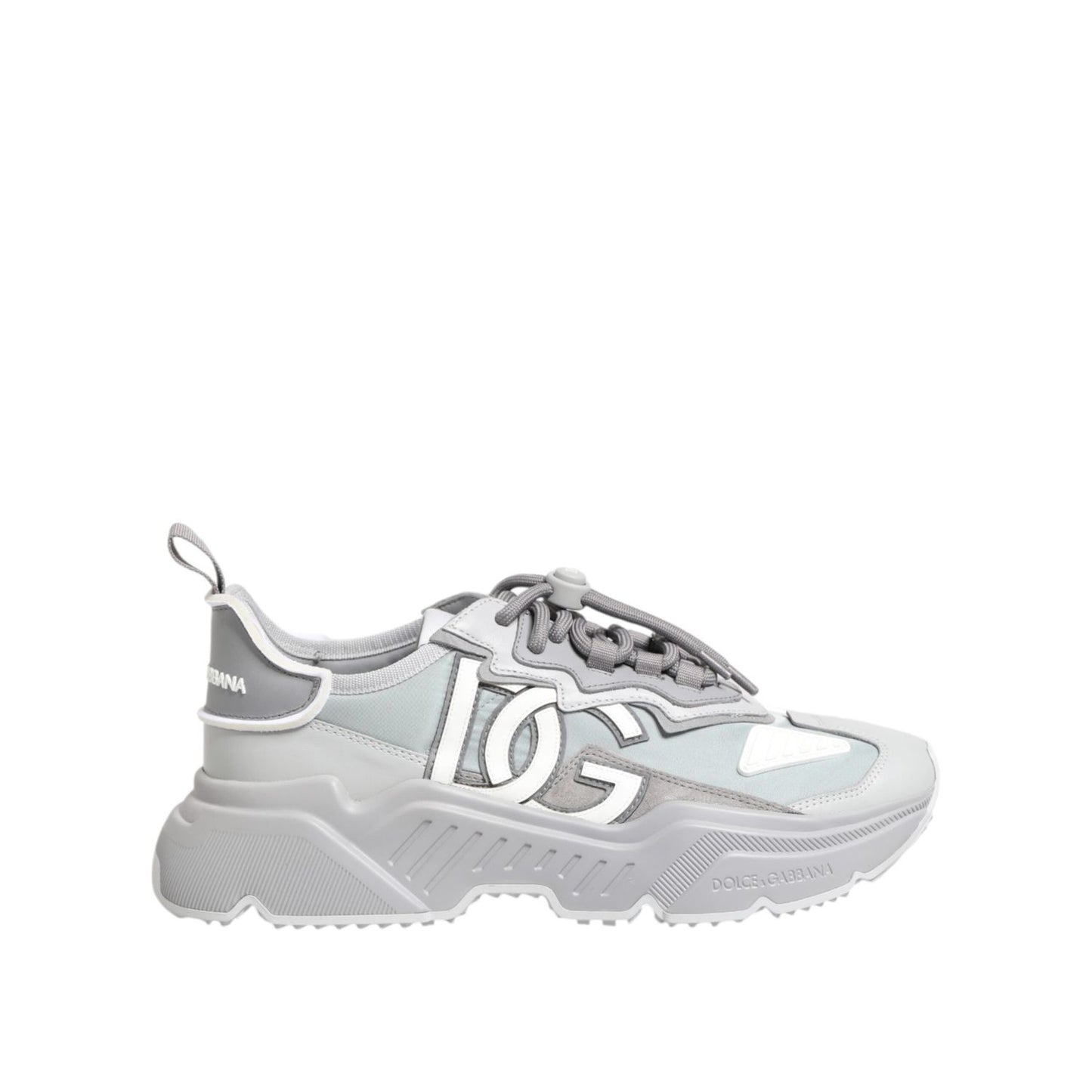 Dolce & Gabbana Gray Silver Daymaster Low Top Sneakers Shoes MV7779-43