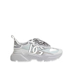 Dolce & Gabbana Gray Silver Daymaster Low Top Sneakers Shoes MV7779-43