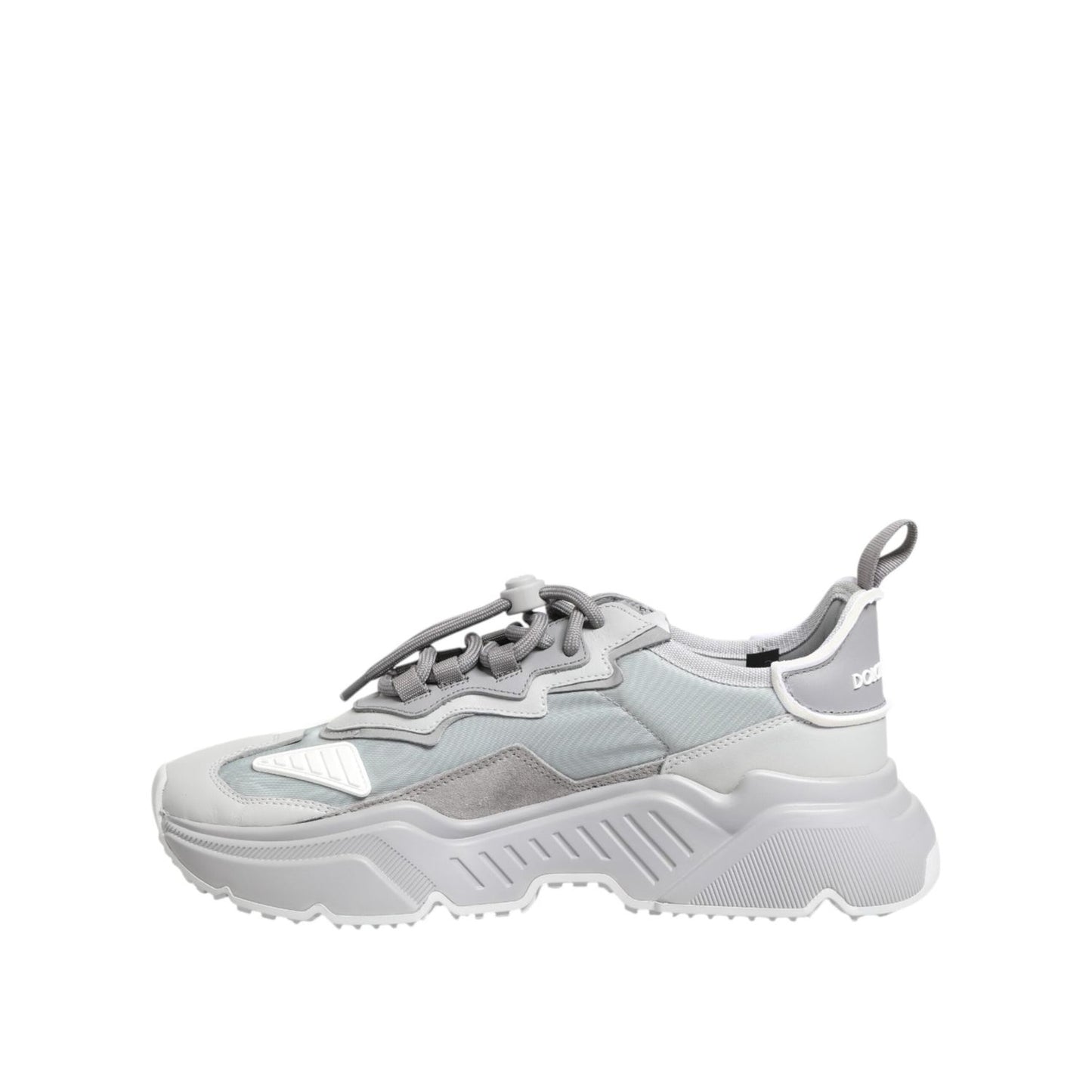 Dolce & Gabbana Gray Silver Daymaster Low Top Sneakers Shoes MV7779-43