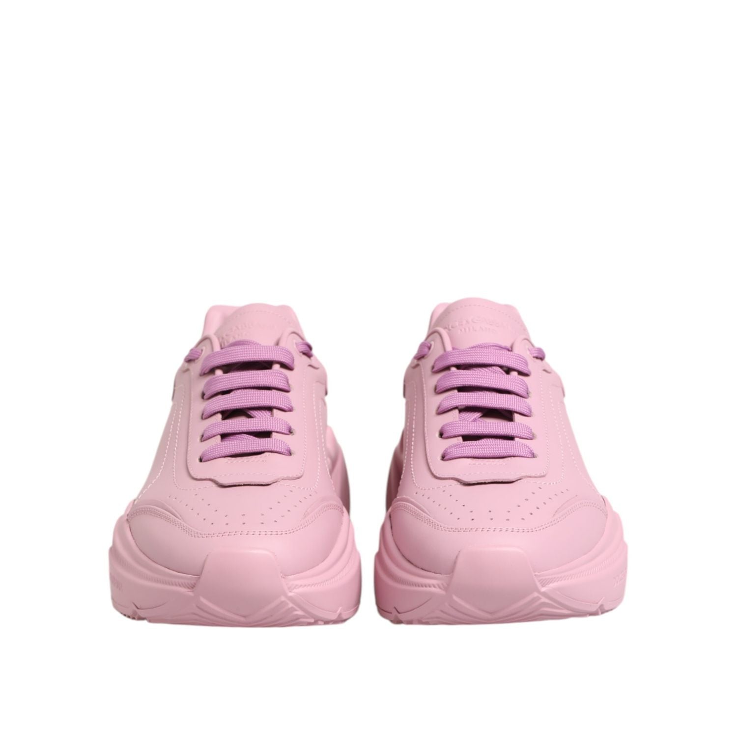 Dolce & Gabbana Pink Leather Daymaster Low Top Sneakers Shoes